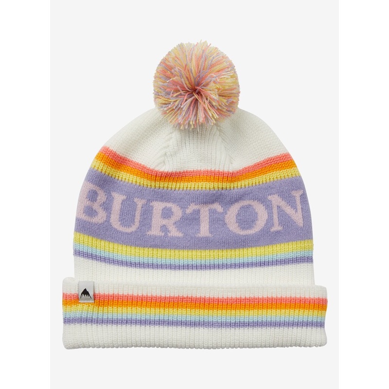 Kids’ Trope Beanie|White|Peach Echo|Dusty Blue