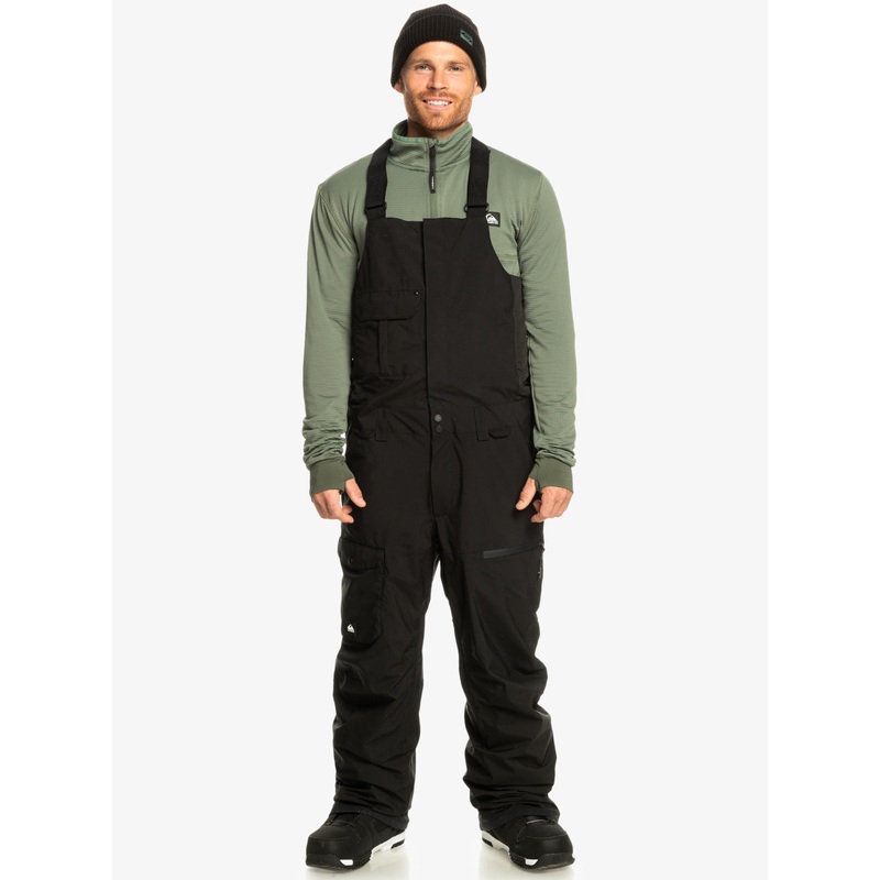 Utility Shell Snow Bib Pants|S|M|L|XL|Black