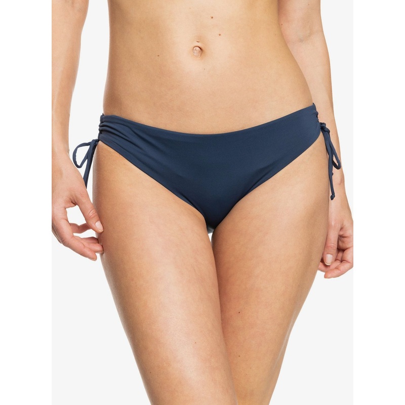 Solid Beach Classics Hipster Lace Up Bikini Bottoms