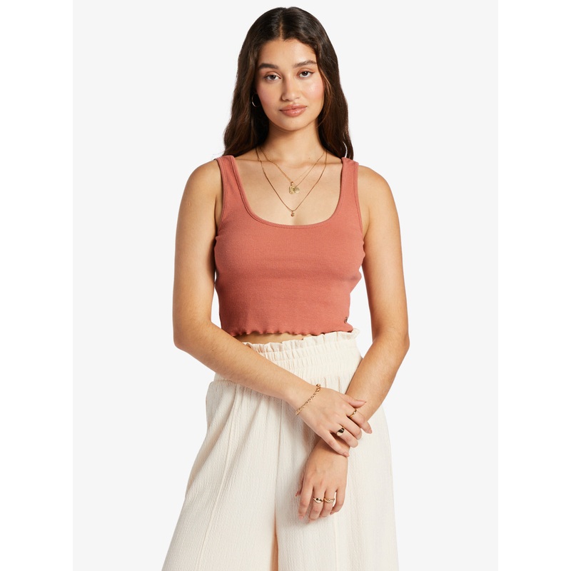 Keep It Wavy Tank Top|XS|S|M|L|XL|Redwood Burl|Shocking Pink