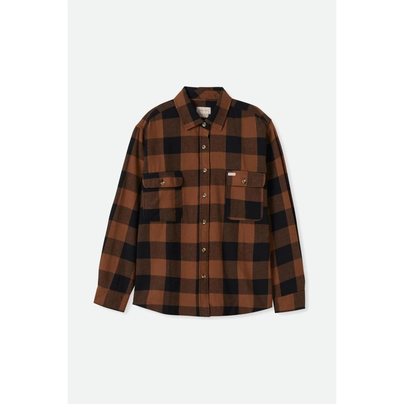 Bowery Boyfriend L/S Flannel|XS|S|M|L|XL|xl|l|Pine Needle/Beige|Bison/Black|off white