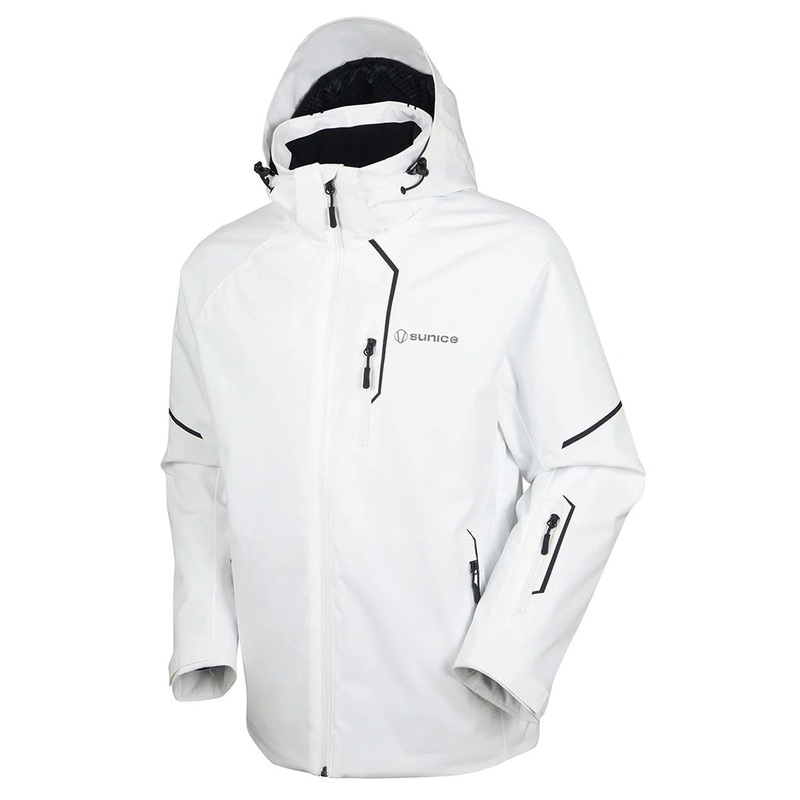 Sunice Milan Jacket Mens 2025|Pure White/Black|Midnight/Pure White|Small|Medium|Large|XL|XXL|Retail: $469.00