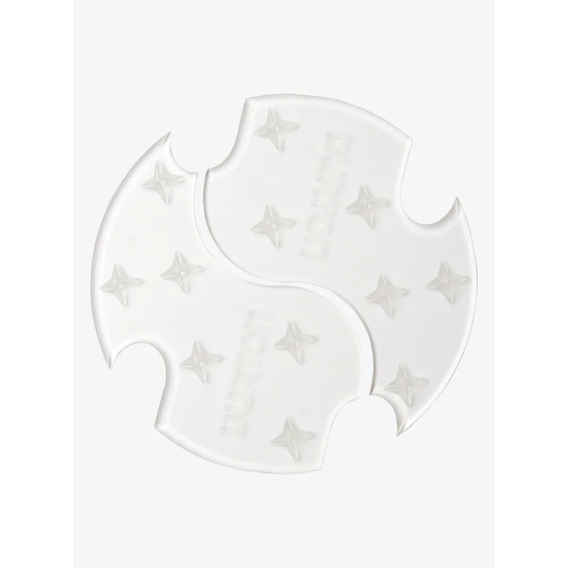Split Snowboard Stomp Pad|Matte Clear|Translucent black