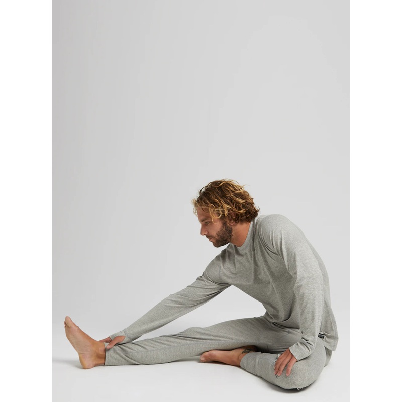 Midweight Base Layer Crew|S|M|L|XL|XXL|Heather Grey