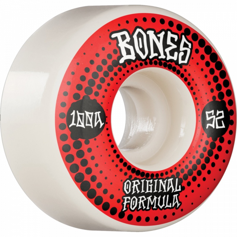 BONES 100’s OG V4 ORIGINALS 52mm 100A WHITE