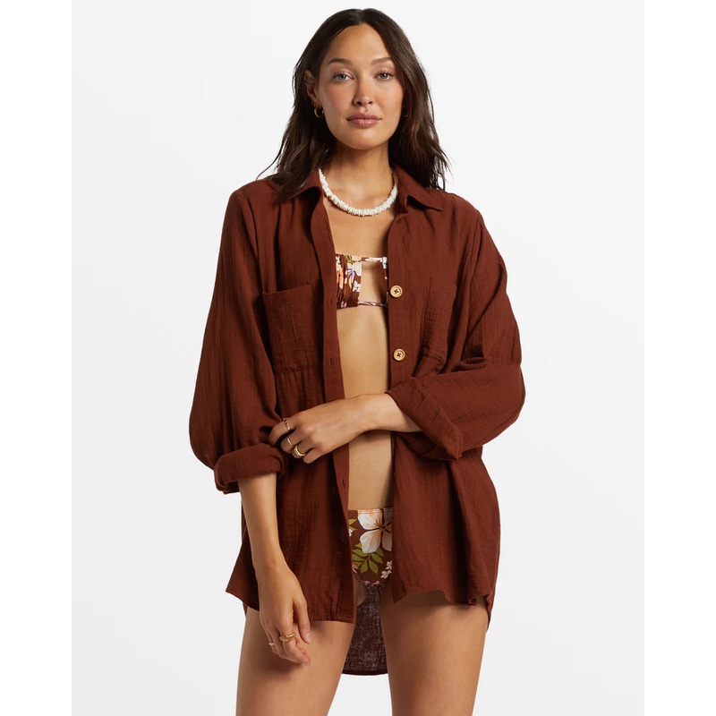 Swell Shirt Woven Shirt|S|M|L|Toasted Coconut|Tulip