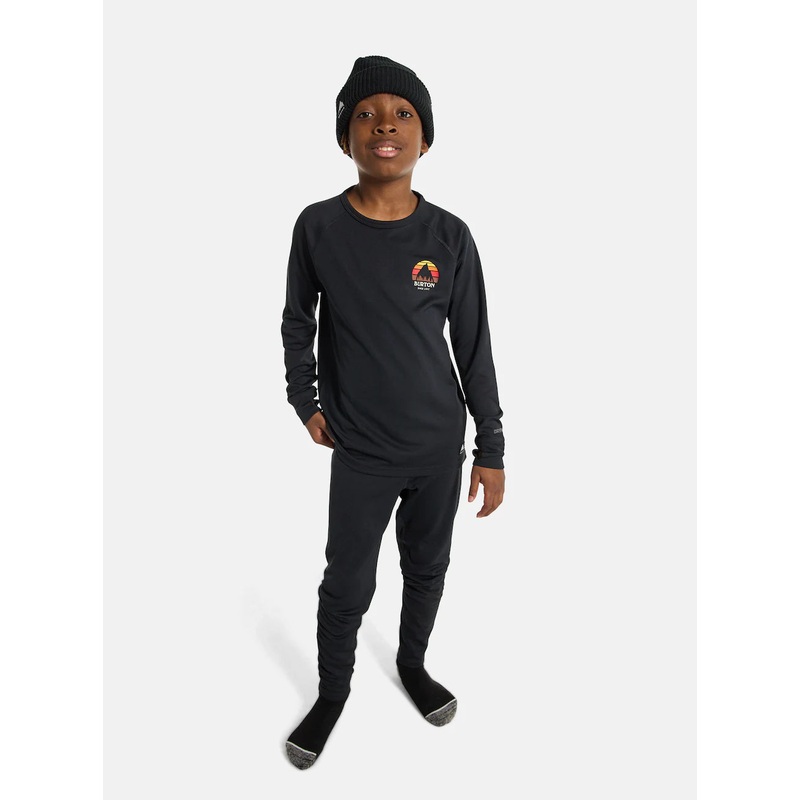 Lightweight Base Layer Set|S|M|L|True Black|Scribble