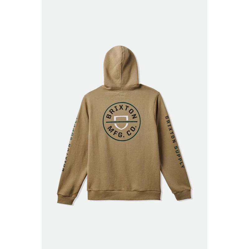 Crest Fleece Hood|M|L|XL|Beige/Black/Pine