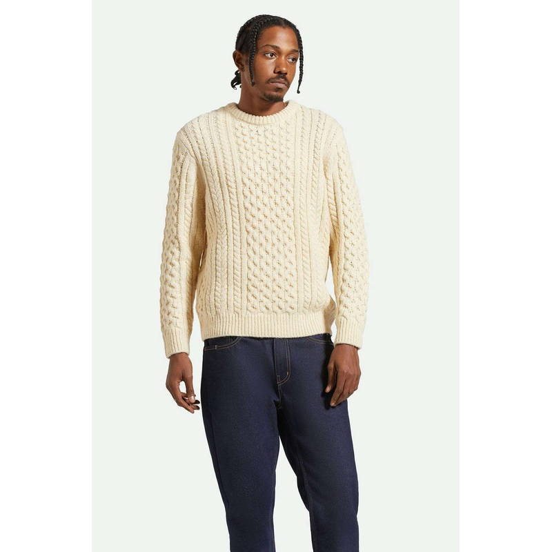 Classic Fisherman Cable Knit Sweater