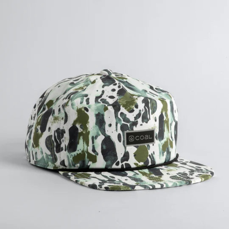 The Pontoon Lightweight Cap|Olive Camo|Micro Texture|Hand Floral Khaki