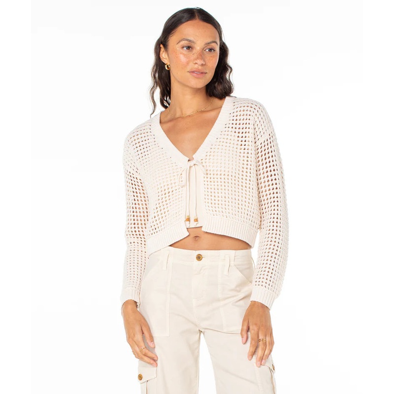 Ivy Cardigan Sweater|Parchment Marl|S|M|L
