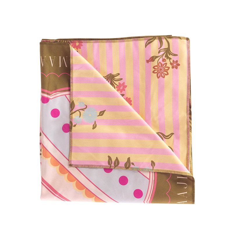 Florelia Beach Towel|Black