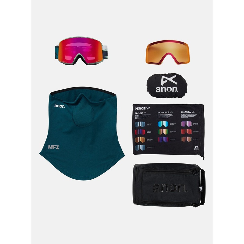 Anon M6 Goggles|Perceive Sunny Red (14% / S3)Spare Lens: Perceive Cloudy Burst (59% / S1)|Deep Cherry Lens: Perceive Cloudy Pink (53% / S1) Spare Lens: Perceive Variable Blue (21% / S2)|Lens: Perceive Variable Blue (21% / S2)Spare Lens: Perceive Cloudy Pi