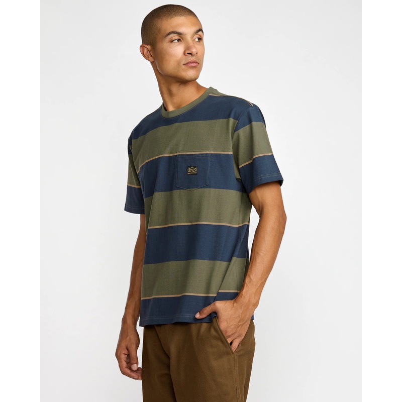 Dayshift Stripe Short Sleeve|Moody Blue|S|M|L|XL