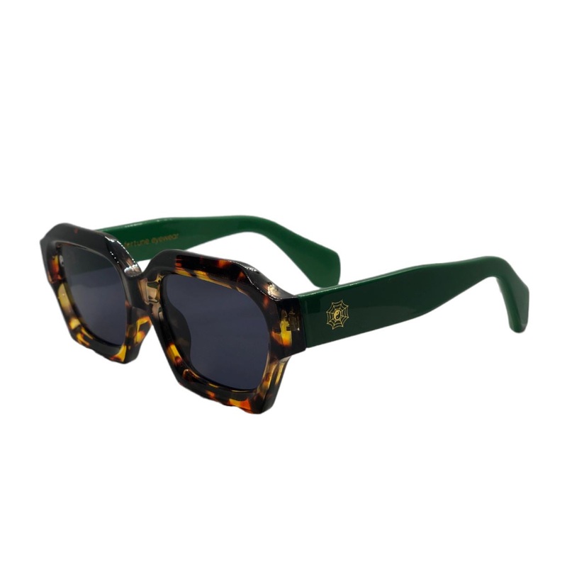Fortune Widow Sunglasses|Tort|Matte Black / Grey|Black Green / Grey