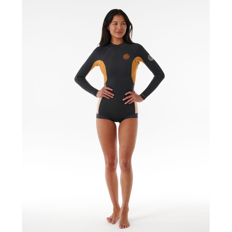 Rip Curl G-Bomb 1.5mm Long Sleeve Back Zip Boyleg Springsuit