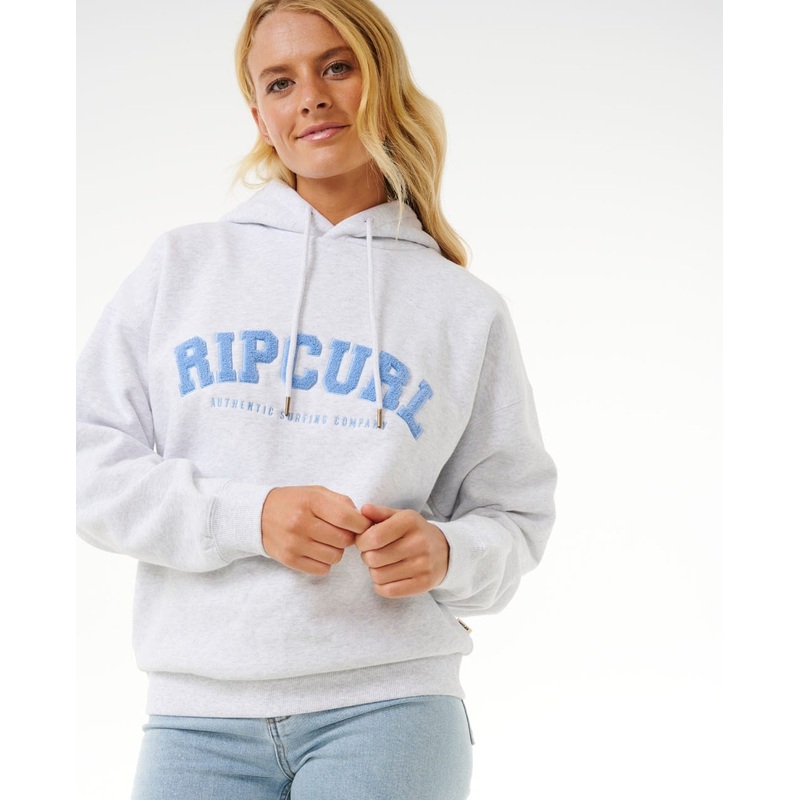 Rip Curl Varsity Hoodie|Grey Marle / Mid Blue|S|M|L|XL