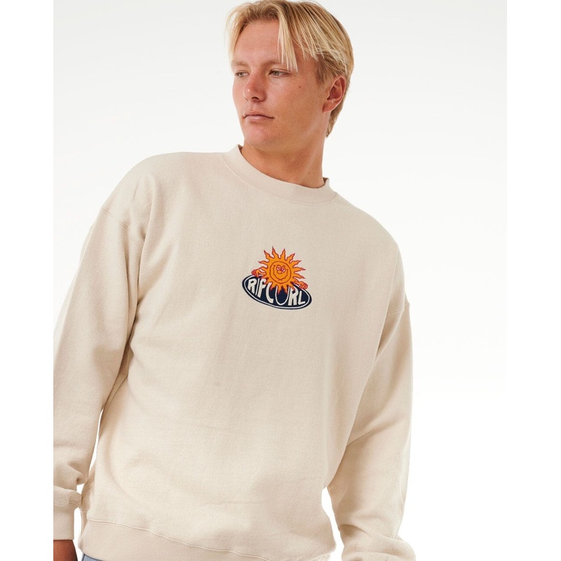 Rip Curl Sun Buzzed Crew|Vintage White|S|M|L|XL