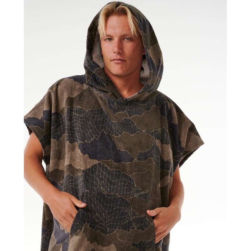 Rip Curl Combo Hooded Towel|Black/Olive