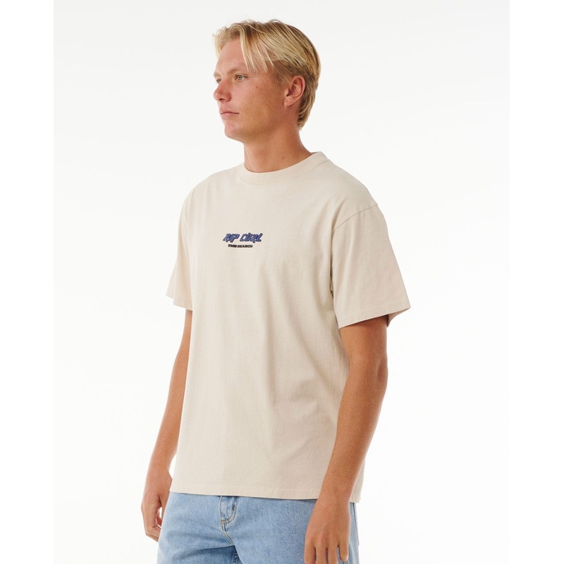 Rip Curl Quest Lockup T-shirt|Vintage White|S|M|L|XL