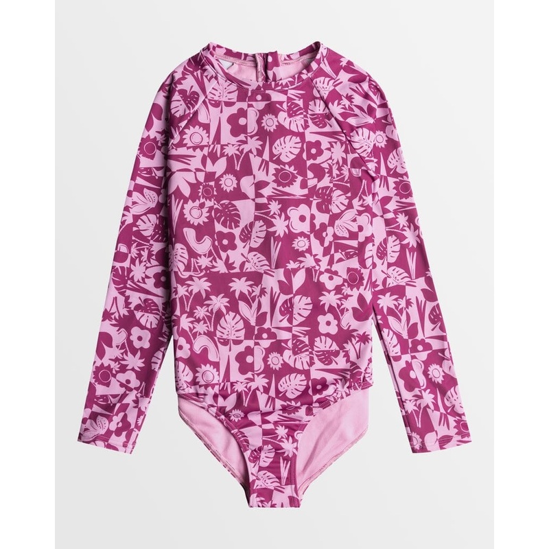 Roxy Slice Of Paradise Long Sleeve Youth Swimsuit