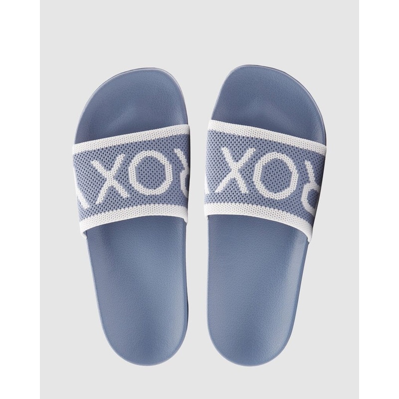 Roxy Slippy Knit Slides|Dusk Blue|6|7|8|9|10