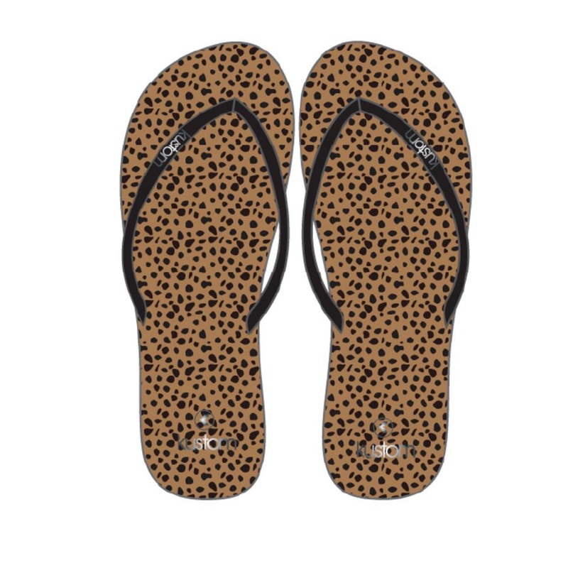 Kustom Classic Leopard Jandals