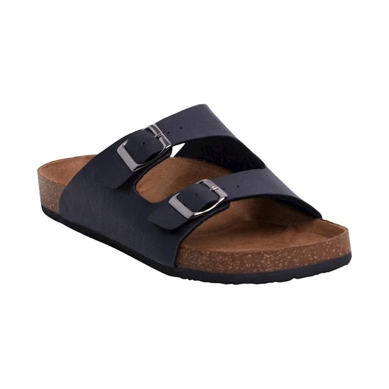 Kustom Duo Womens Slides|Natural|Black / Tan|Choc|6|7|8|9|10|11