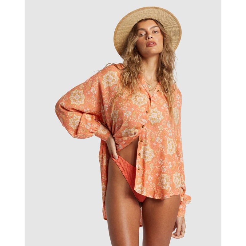 Billabong Dream Space Shirt|Sweet Papaya|8|10|12|14