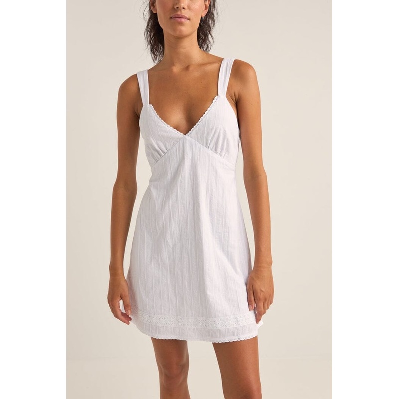 Rhythm Brighton Mini Dress|White|6|8|10|12|14
