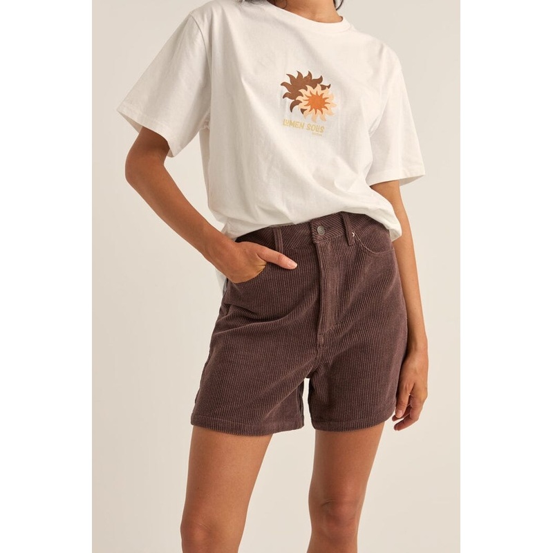 Rhythm Escape Cord Shorts|Chocolate|8|10|12|14