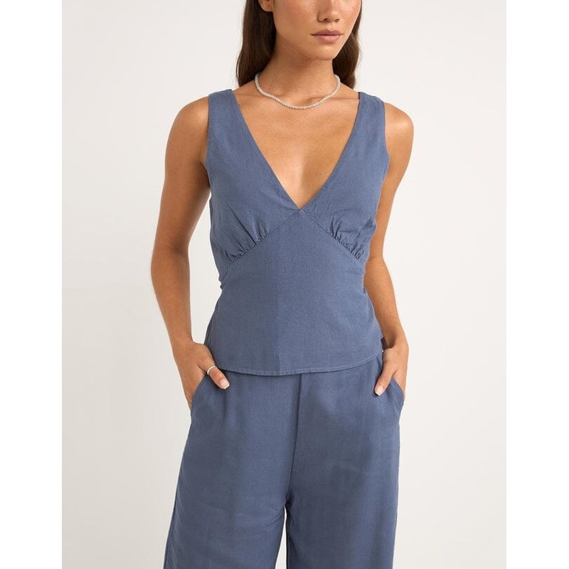 Rhythm Lucia Top|Cream|Blue|6|8|10|12|14|16