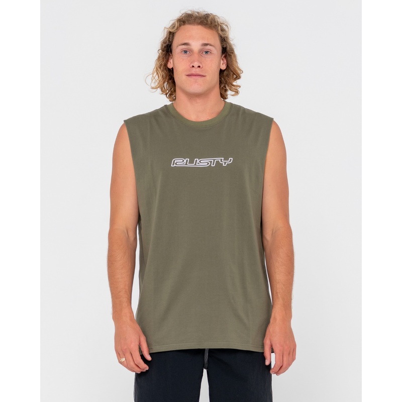 Rusty Flip Daddy Muscle Tank|Savanna|Black|S|M|L|XL