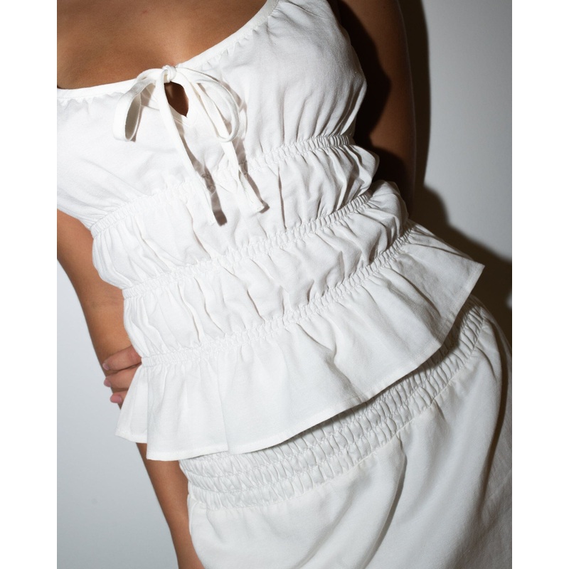 Rusty Palm Springs Shirred Cami Top