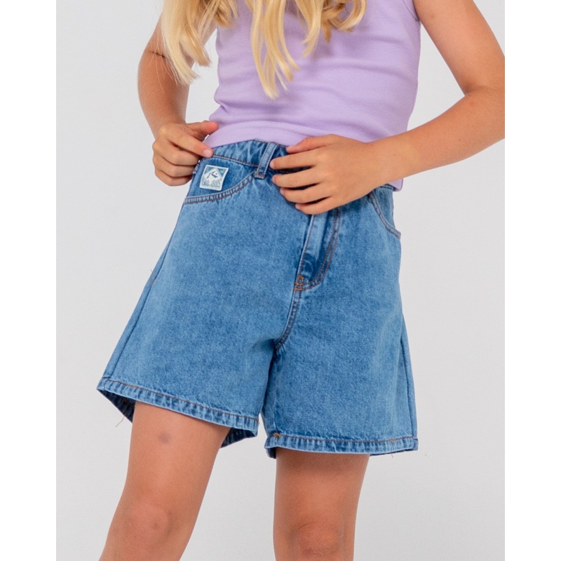Rusty Youth Cyprus High Waisted Denim Shorts