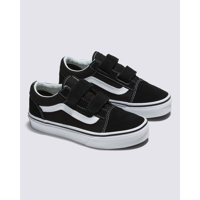 Vans Old Skool V Youth|Black / True White|13K|1|2|3