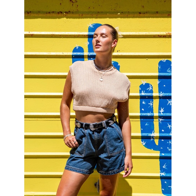Volcom Port De La Stone Top|Almond|8|10|12|14