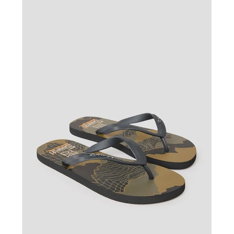 Rip Curl Search Bloom Jandals|Black/Olive|11|10|9|12|13
