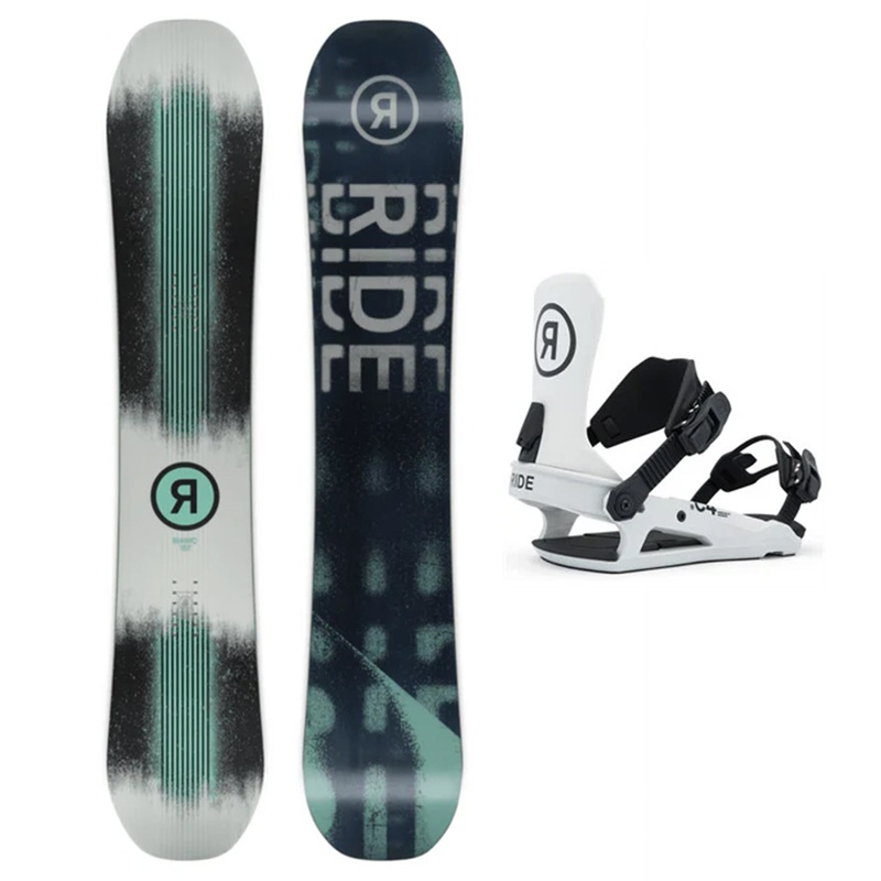 Ride Manic Snowboard 2026 with Ride C-4 Bindings Snowboard Package