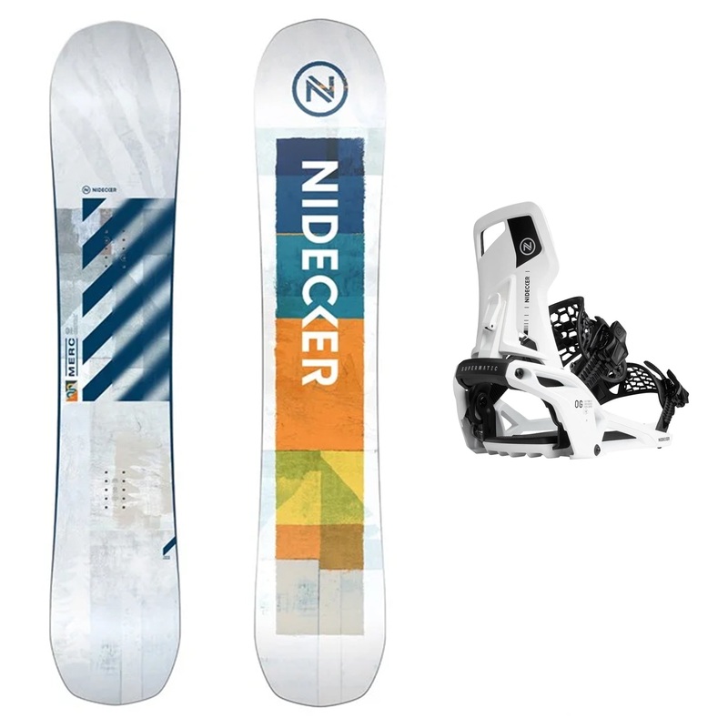Nidecker Merc Mens Snowboard 2026 with Nidecker OG Supermatic Binding Snowboard Package