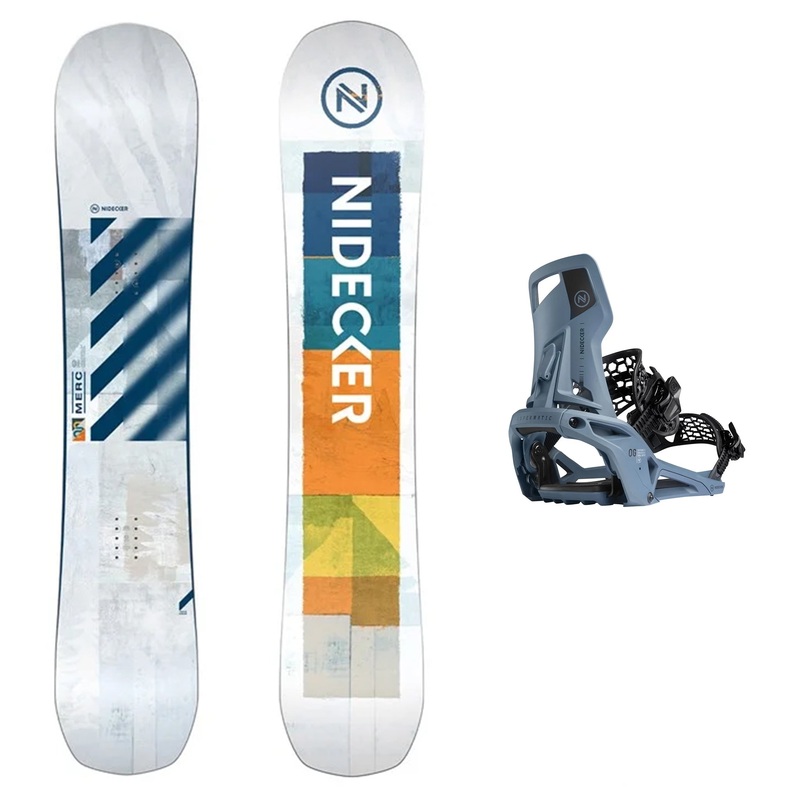 Nidecker Merc Mens Snowboard 2026 with Nidecker OG Supermatic Binding Snowboard Package