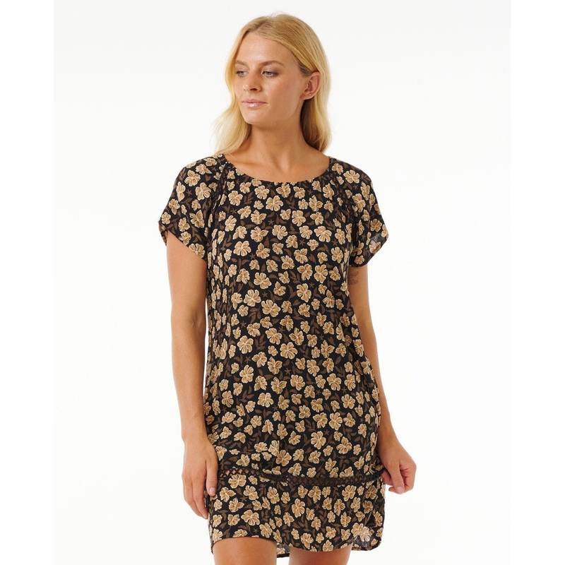 Rip Curl Soleil Shift Dress|Black|Rust|XS|S|M|L|XL