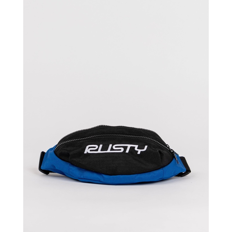 Rusty Blur Crossbody Bag|Black / Royal Blue