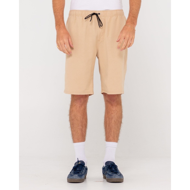 Rusty Overtone Elastic Linen Shorts
