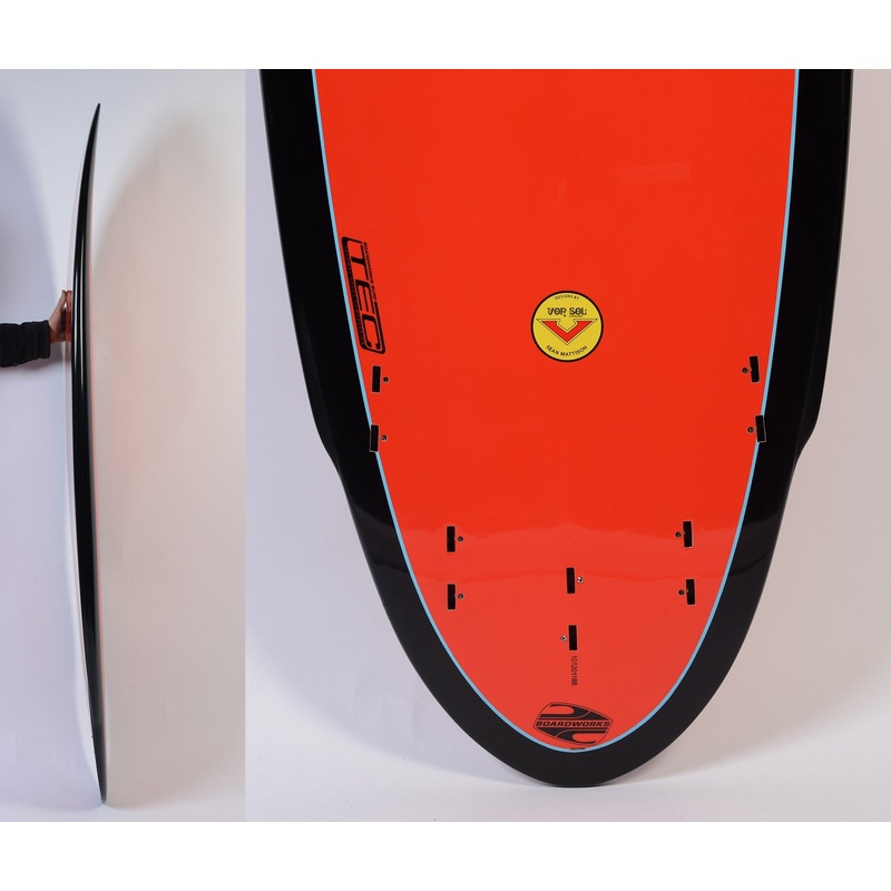 BOARDWORKS – Planche de Surf Von Sol Shadow red/black (epoxy)