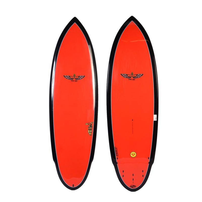 BOARDWORKS – Planche de Surf Von Sol Shadow red/black (epoxy)