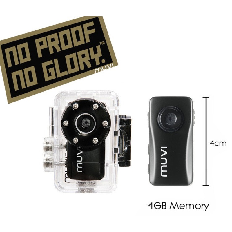 Kit Camra VEHO Muvi Atom No Proof No Glory Handsfree Camcorder
