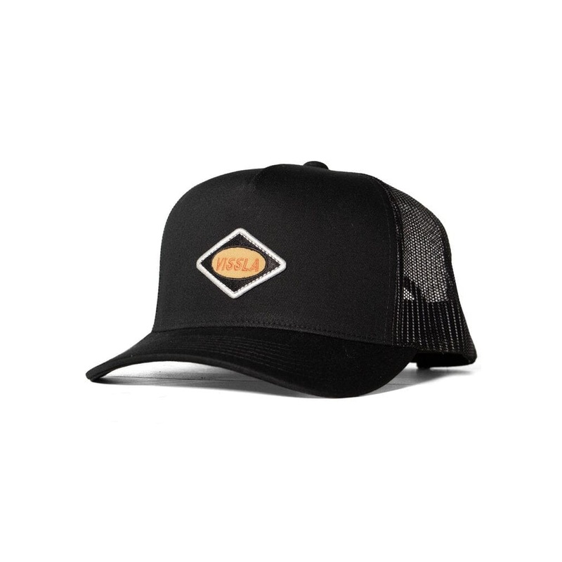 Vissla Solid Sets Trucker Hat|Black|Dark Earth