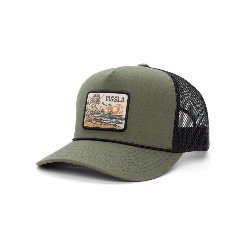 Vissla West Winds Trucker Hat|Surplus|Black|Phantom