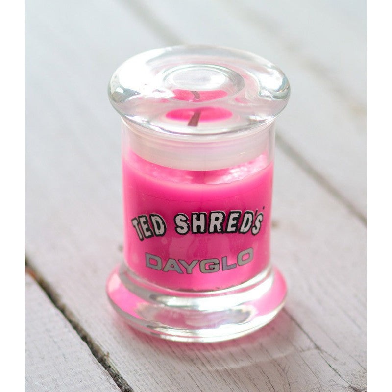Bougie TED SHRED’S Surfwax Candle Dayglo – Rose 4 Oz